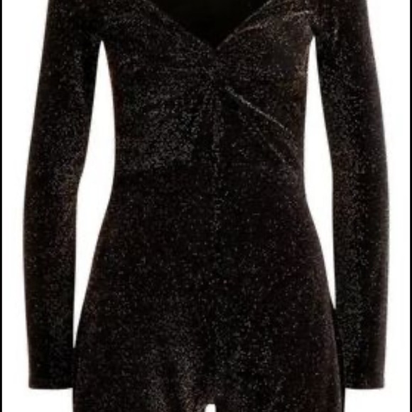 Boohoo Off-the-Shoulder Romper Size 4 US - Picture 3 of 4